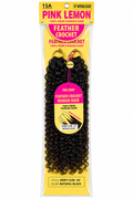 Pink Lemon Feather Crochet 100% Remi Human Hair – Jerry Curl 18"