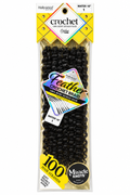 Hollywood Feather Crochet Braid 100% Remy Human Hair – Deep 18" Color #1