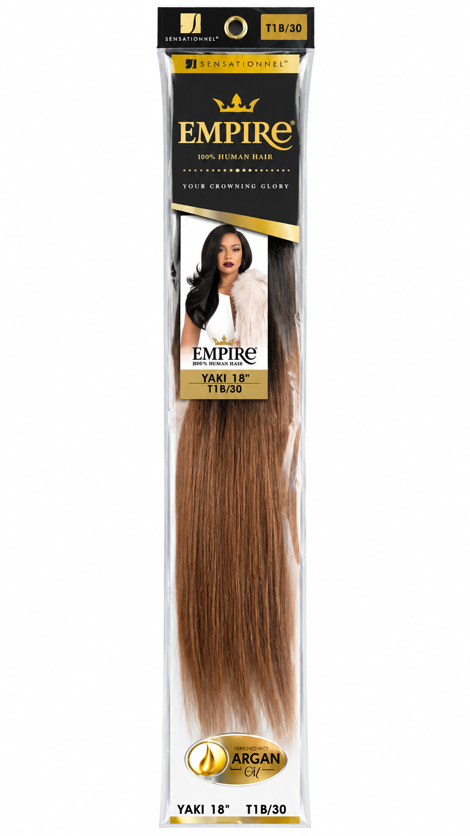 Sensationnel Empire Yaki Hair – 18" – Color T1B/30