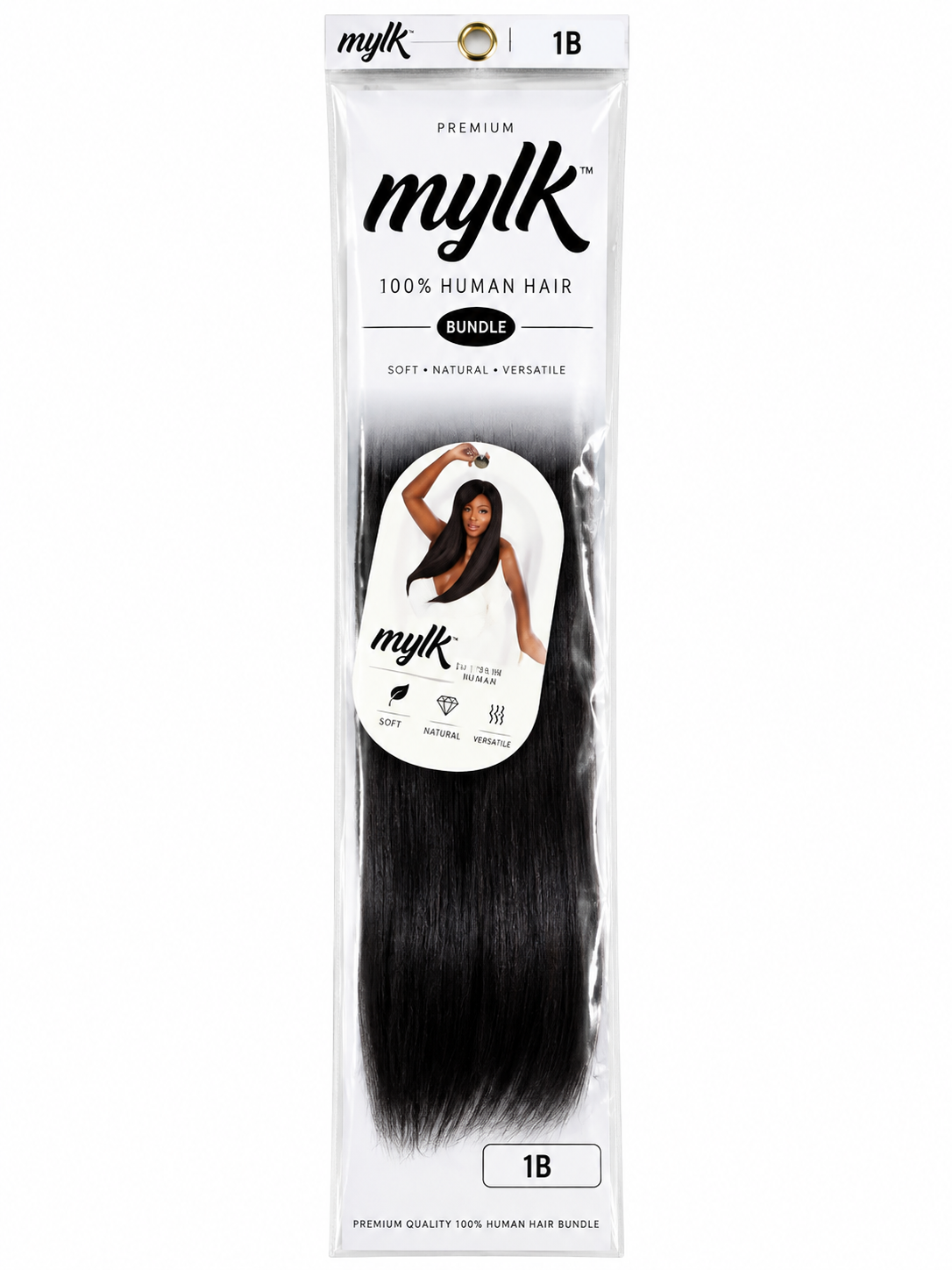 Outre MyT Remi Human Hair Straight – 12" – Color 1B