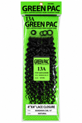 Green Pac 13A 4x4 Lace Closure – Bohemian Curl 14" – Natural