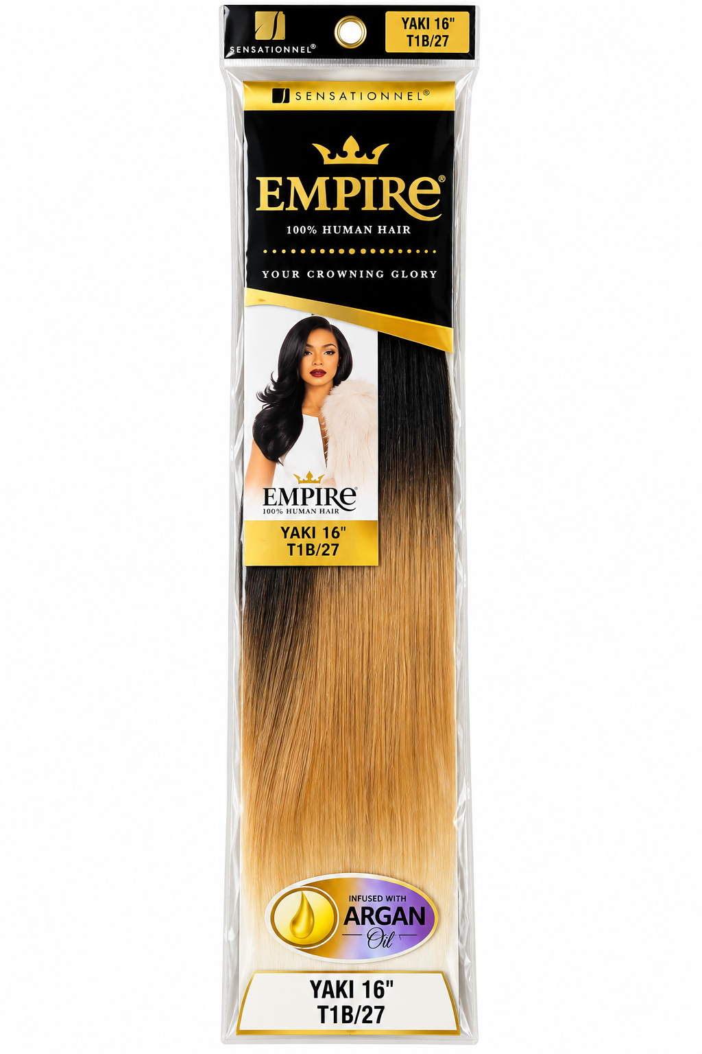 Sensationnel Empire Yaki Hair – 16" – Color T1B/27