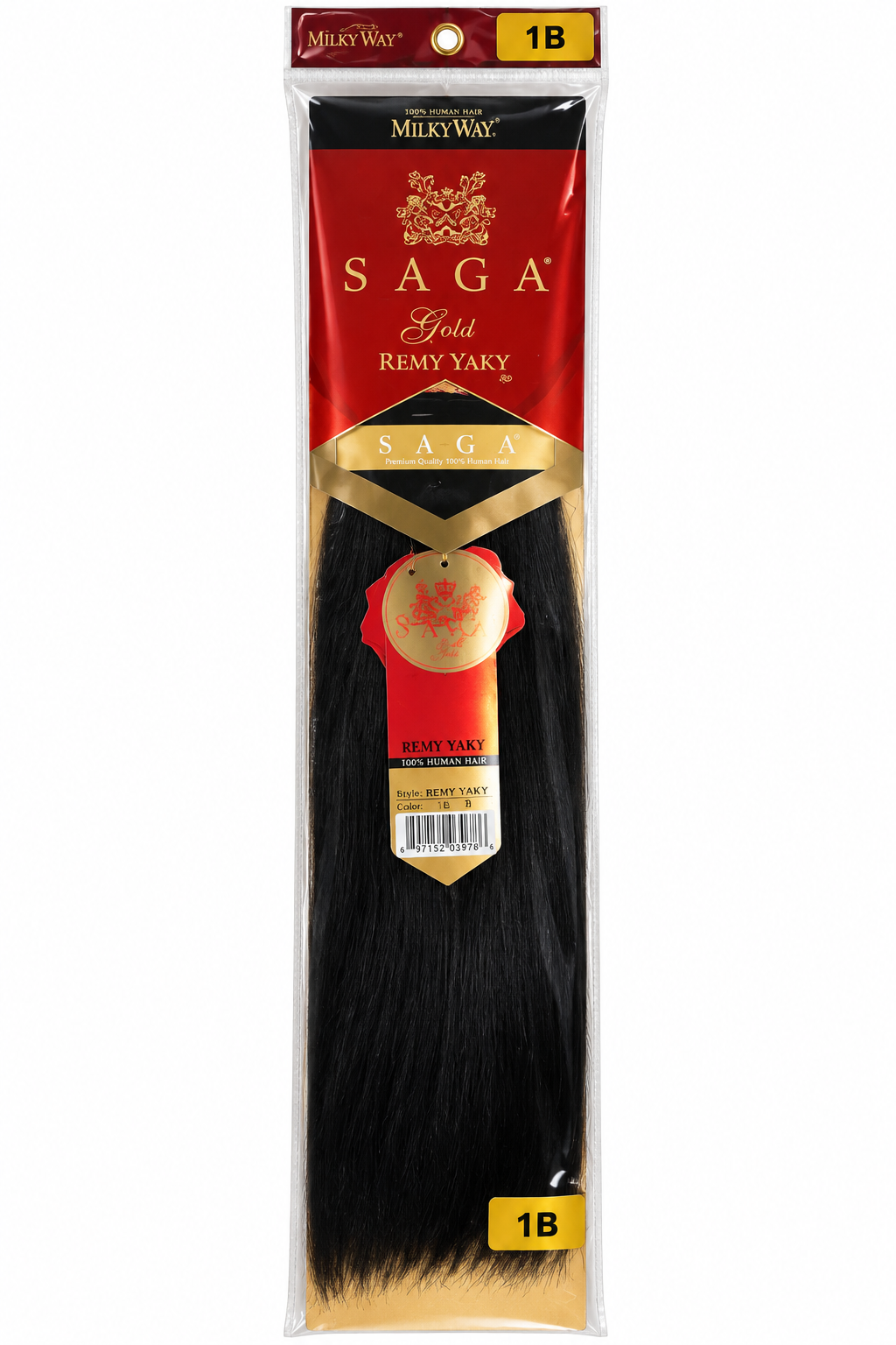MilkyWay Saga Gold Remy Yaky Human Hair – Color 1B