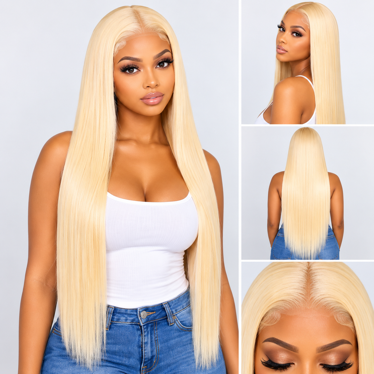 613 Blonde Straight 30-Inch 13x6 Lace Frontal Wig – 200% Density
