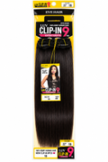 EVE Hair LUV 9-Piece Clip-In Extensions – 22" Natural Black (1B)