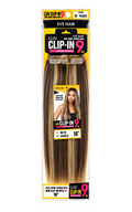 EVE Hair LUV 9-Piece Clip-In Extensions – 16" Straight Human Hair, Color P4/613